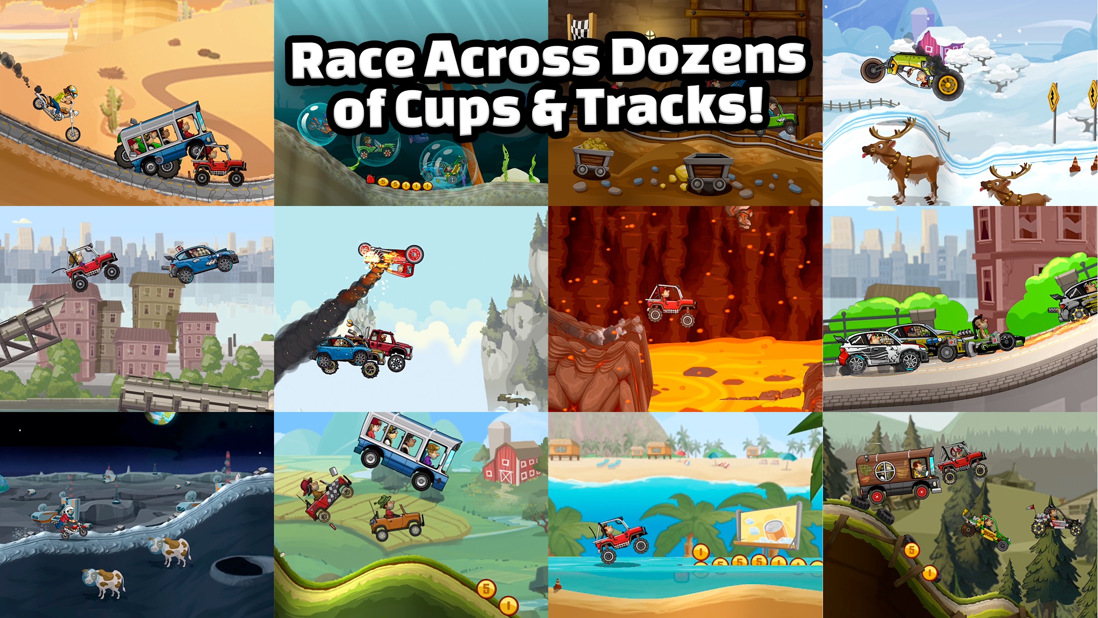 Hill Climb Racing 2 — прокачка и гараж машин